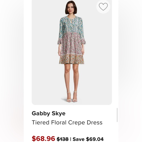 Gabby Skye floral crepe dress from The Bay - Picture 2 of 2